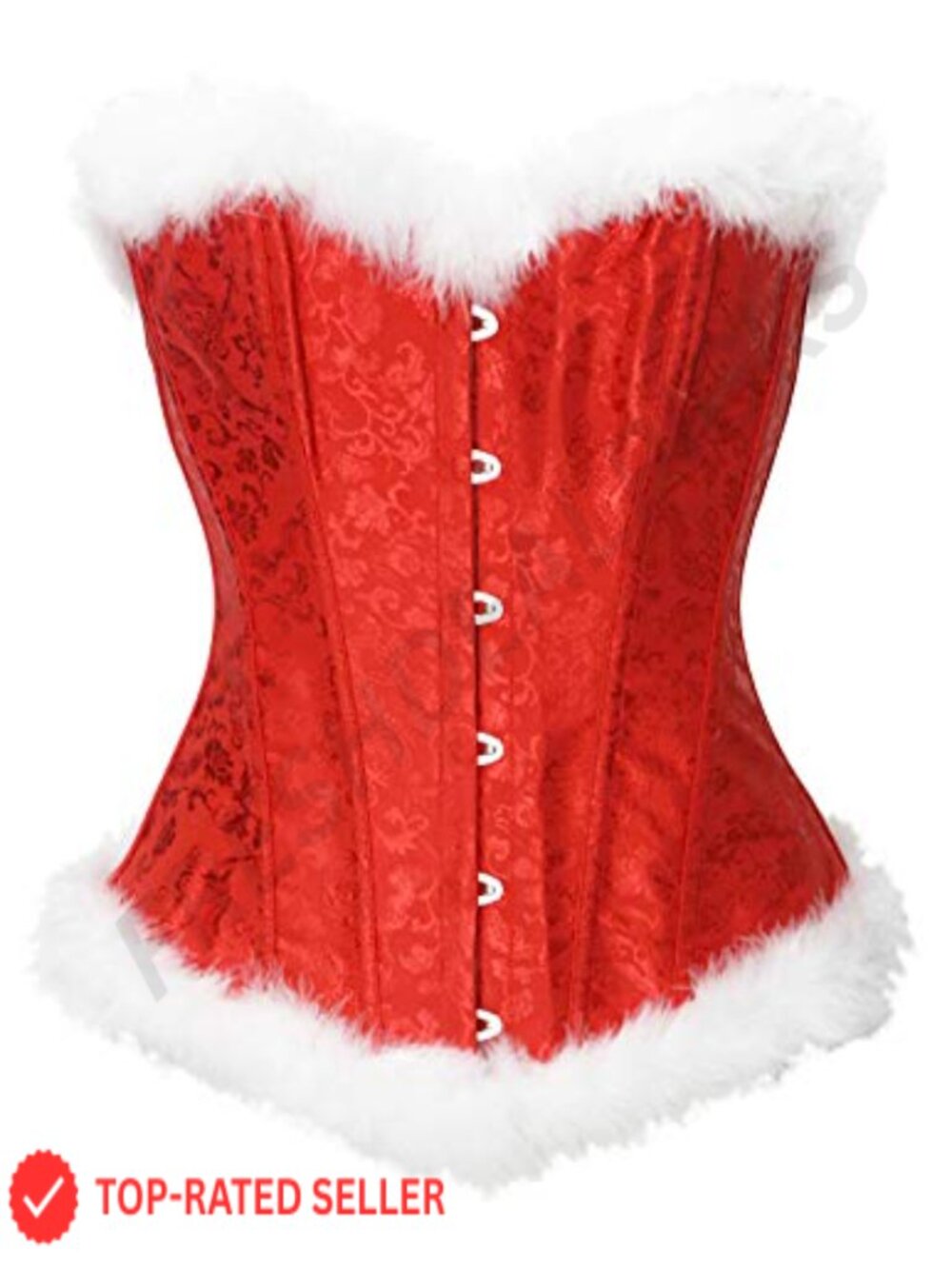 Lace Up Corset Bustier Top Sweetheart Neck Christmas Costume